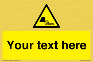 Custom Warning sewage effluent outfall